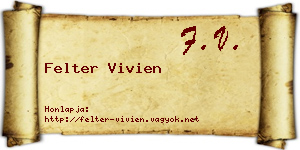 Felter Vivien névjegykártya